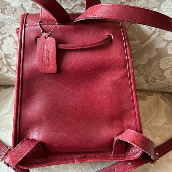 COACH Small Daypack Backpack Red 9960 - Picture 4 of 16